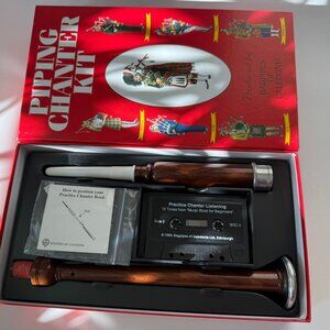 Bagpipes of Caledonia Scotland Beginners Piping Chanter Kit with cassette, music